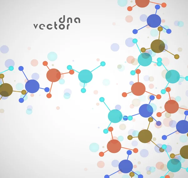 Fond de molécule, illustration colorée Vecteurs De Stock Libres De Droits