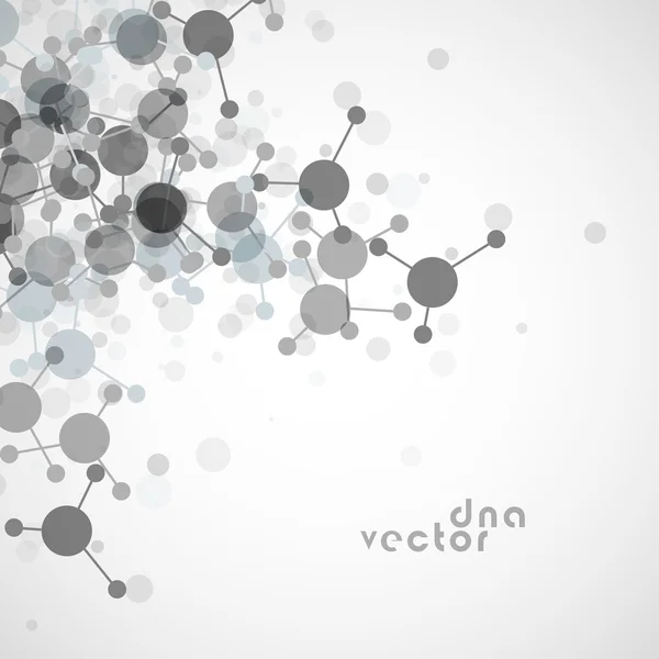 Ilustração de fundo da molécula — Vetor de Stock