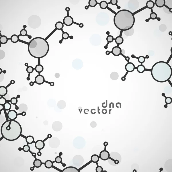 Ilustración de fondo molecular Vector de stock