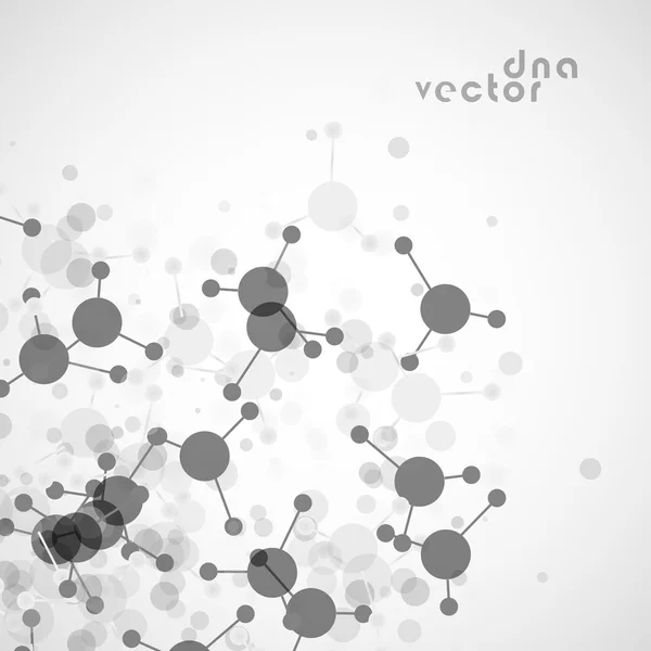 Ilustración de fondo molecular Gráficos vectoriales