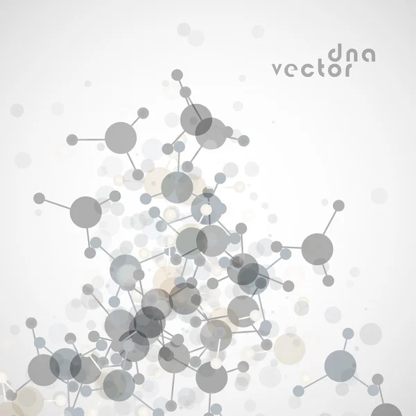 Ilustración de fondo molecular — Vector de stock