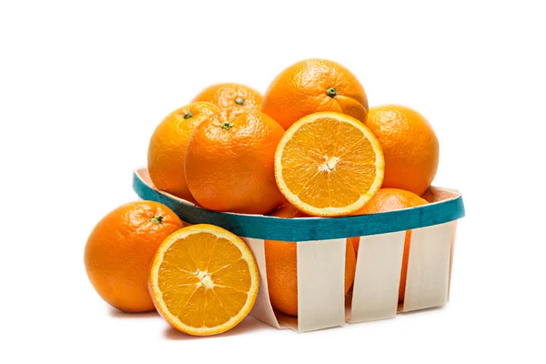 Basket of oranges — Stock Photo, Image