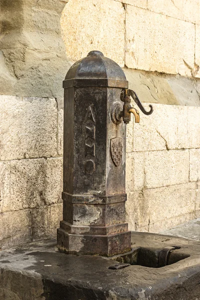 Public fountain in Pistoia — Stock Photo, Image