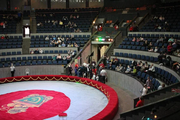 Russland Nowosibirsk 2021 Runde Manege Für Artisten Zirkus Drinnen Für — Stockfoto