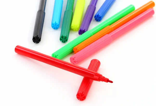 Bolígrafos de fieltro multicolor para niños — Foto de Stock