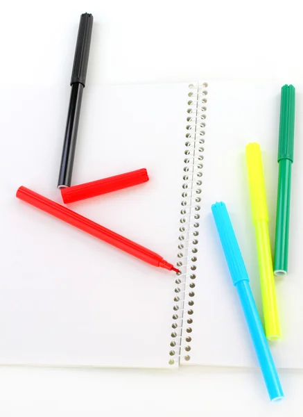 Çok renkli çocuk Keçeli Kalemler — Stok fotoğraf