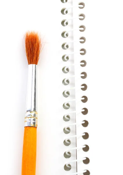 Different dirty paintbrushes of painter — Stock Photo, Image