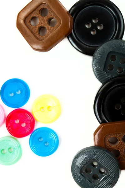 Color buttons on the white background — Stock Photo, Image