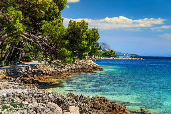 Beautiful rocky bay and beach,Brela,Dalmatia region,Croatia,Europe — Stock Photo, Image