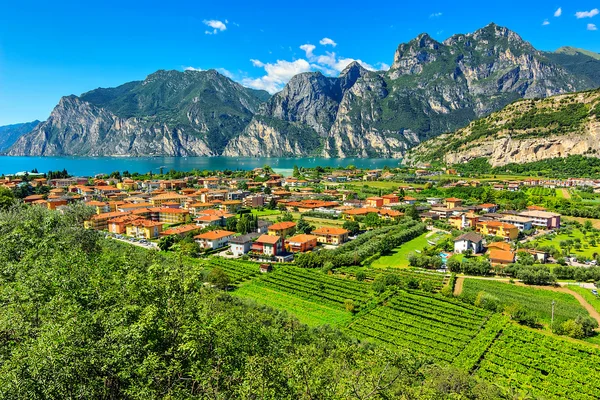 Belle journée ensoleillée sur le lac de Garde, Torbole.Italie, Europe — Photo