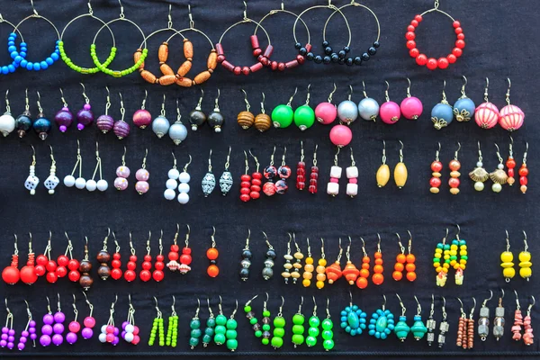 Colorful set of earrings collection — Stock Photo, Image