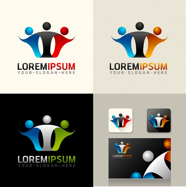 Logo en web Icons — Stockvector