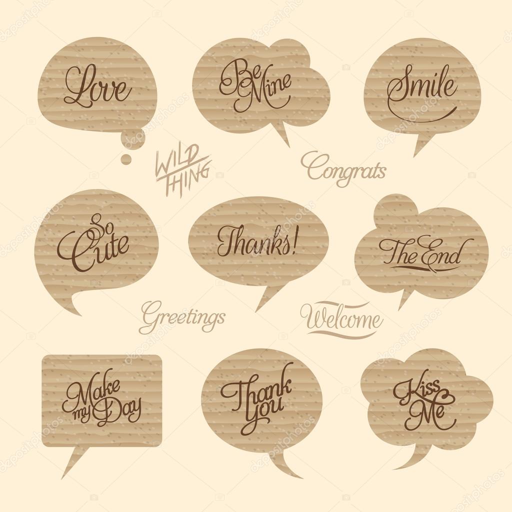 Paper Cloud Design Element and Abstract Web Icon and logo Vector Symbol. Unusual icon and sticker set. Graphic design easy editable for Your design.