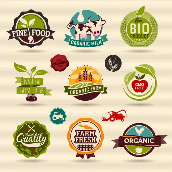 Organic and Ecology Web Icons Stock Illustration