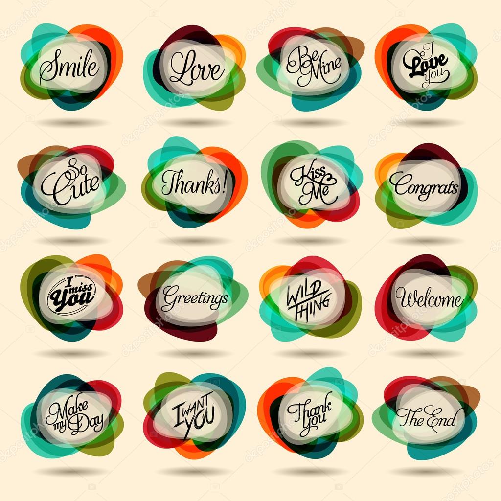 Colorful Design Element and Abstract Web Icon and logo Vector Symbol. Unusual icon and sticker set. Graphic design easy editable for Your design.