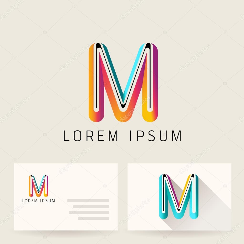 Letter Alphabet M Logo Icon