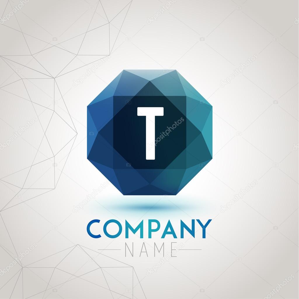Letter T Alphabet Logo Icon Design Template Element. Vector Color Sign Easy Editable for Your Design.