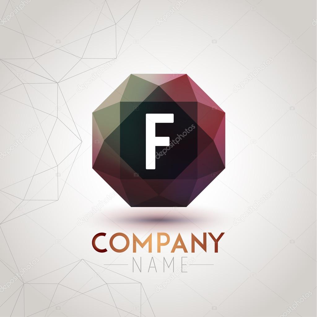 Letter F Alphabet Logo Icon Design Template Element. Vector Color Sign Easy Editable for Your Design.
