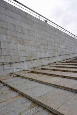                                İspanya Bilbao şehrinde merdiven mimarisi 