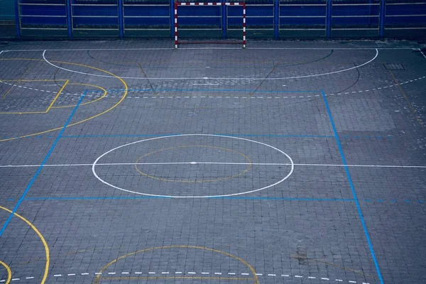 Campo Futebol Rua Cidade Bilbau Espanha Esporte Futebol — Fotografia de Stock