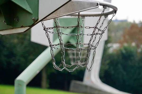 Aro Baloncesto Cesta Calle Madrid España — Foto de Stock