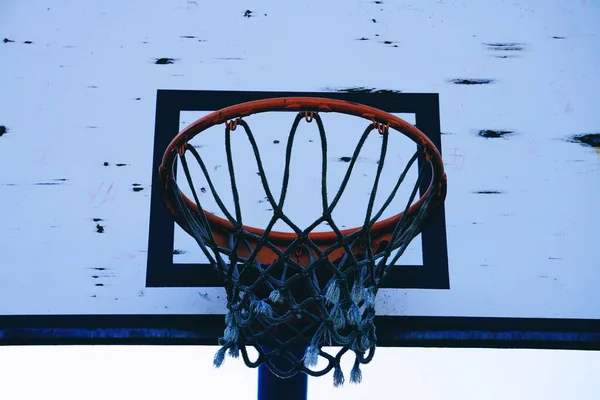 Basketbalový Koš Street Basket Městě Bilbao Španělsko — Stock fotografie