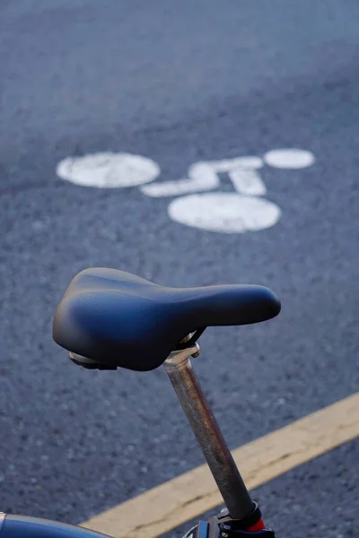 Чорне Велосипедне Сидіння Вид Транспорту — стокове фото