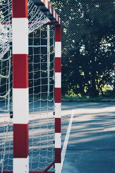 Calle Fútbol Portería Deporte Equipo — Foto de Stock