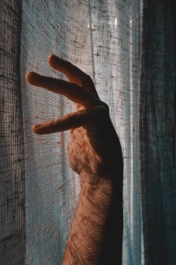 İnsan elini gölgede tutar, ışığı hisseder. 