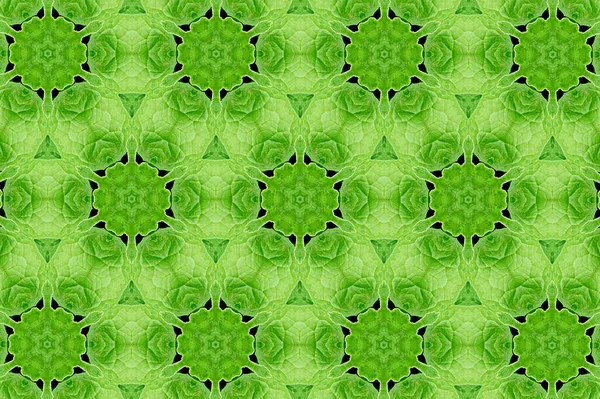 Fondo Texturizado Abstracto Verde Líneas Formas Simétricas —  Fotos de Stock