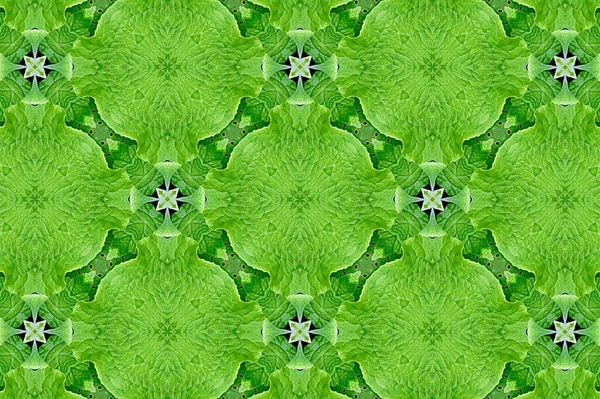 Fondo Texturizado Abstracto Verde Líneas Formas Simétricas —  Fotos de Stock