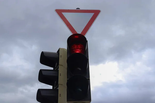 Green and red traffic lights for pedestrian and cars found in Germany