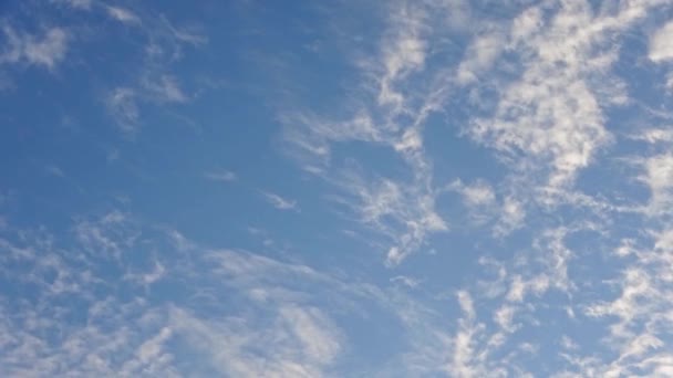 Imágenes Lapso Tiempo Hermosas Nubes Cirros Que Desvanecen Cielo Atardecer — Vídeos de Stock