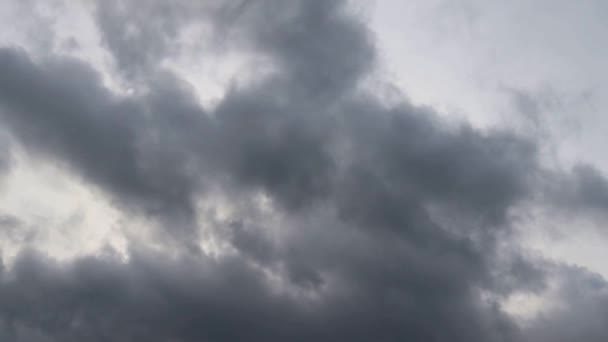 Хронология Темных Облаков Собирающихся Перед Грозой — стоковое видео