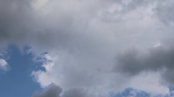 Zeitraffer Dunkler Wolken Die Sich Vor Einem Gewitter Sammeln — Stockvideo