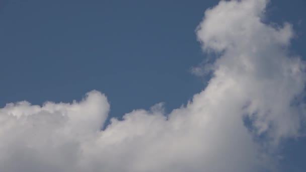 Time Lapse Stunning Cirrus Σχηματισμοί Σύννεφο Ένα Βαθύ Μπλε Καλοκαιρινό — Αρχείο Βίντεο