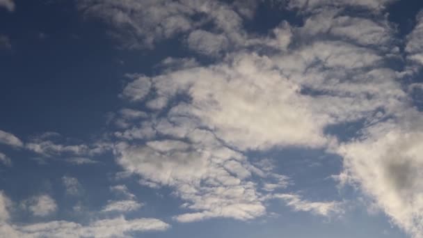 Time Lapse Beaux Nuages Orangés Couchant Soleil Déplaçant Dans Ciel — Video