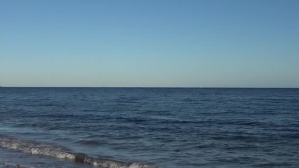 Buques Carga Que Pasan Por Agua Del Mar Báltico Monumento — Vídeos de Stock