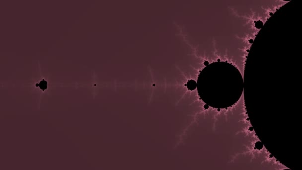 Hermoso Zoom Conjunto Infinito Mandelbrot Matemático — Vídeo de stock