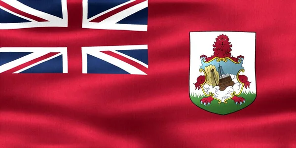 Bermuda bayrağı - gerçekçi kumaş bayrağı