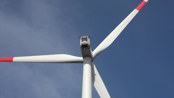 Alternative Energien Windräder Gegen Den Blauen Himmel Deutschland — Stockvideo