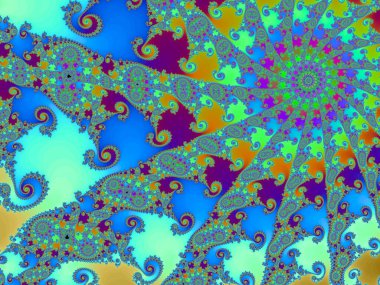 Matematiksel mandelbrot kümesi fraktalına güzel yakınlaştır