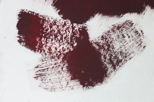 Kırmızı Kahverengi Renkli Fırça Darbeleriyle Kağıt Üzerinde Fırça Kavramı — Stok fotoğraf
