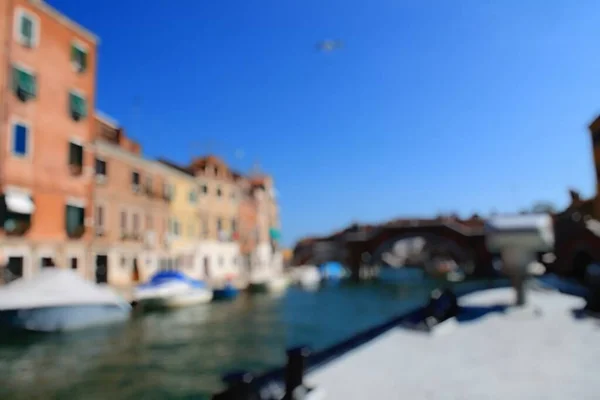 Venetië Italië Wazige Zachte Focus Achtergrond Abstract Concept Met Bokeh — Stockfoto