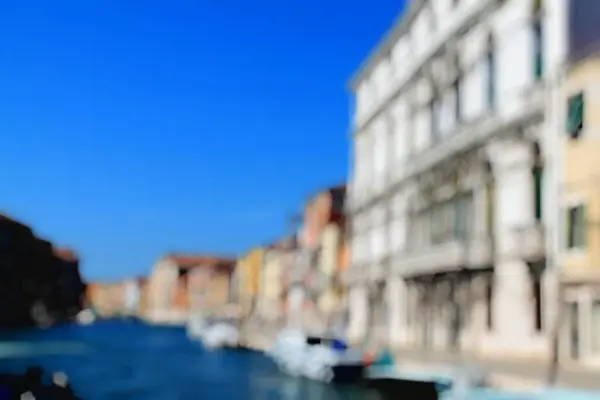 Βενετία Στην Ιταλία Θολή Μαλακό Φόντο Εστίαση Αφηρημένη Έννοια Bokeh — Φωτογραφία Αρχείου