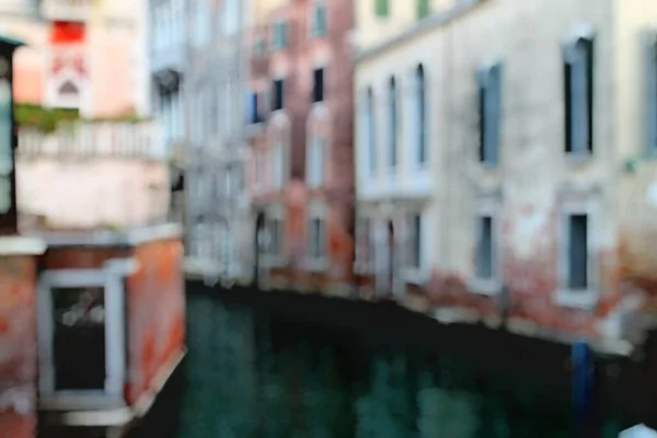 意大利的威尼斯模糊的软焦点背景 带有Bokeh和Light的抽象概念 — 图库照片