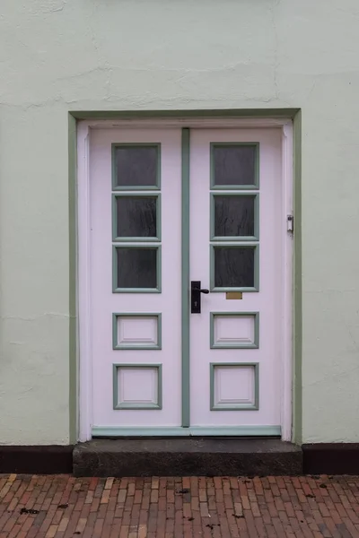 Voordeur Van Een Klein Huis Duitsland — Stockfoto