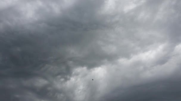 Caducidad Las Impresionantes Formaciones Nubes Oscuras Justo Antes Una Tormenta — Vídeos de Stock