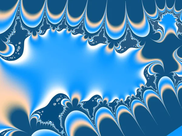 Illustration Zoom Oändlig Matematisk Fraktal Uppsättning — Stockfoto