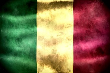 Mali bayrağı - gerçekçi kumaş bayrağı